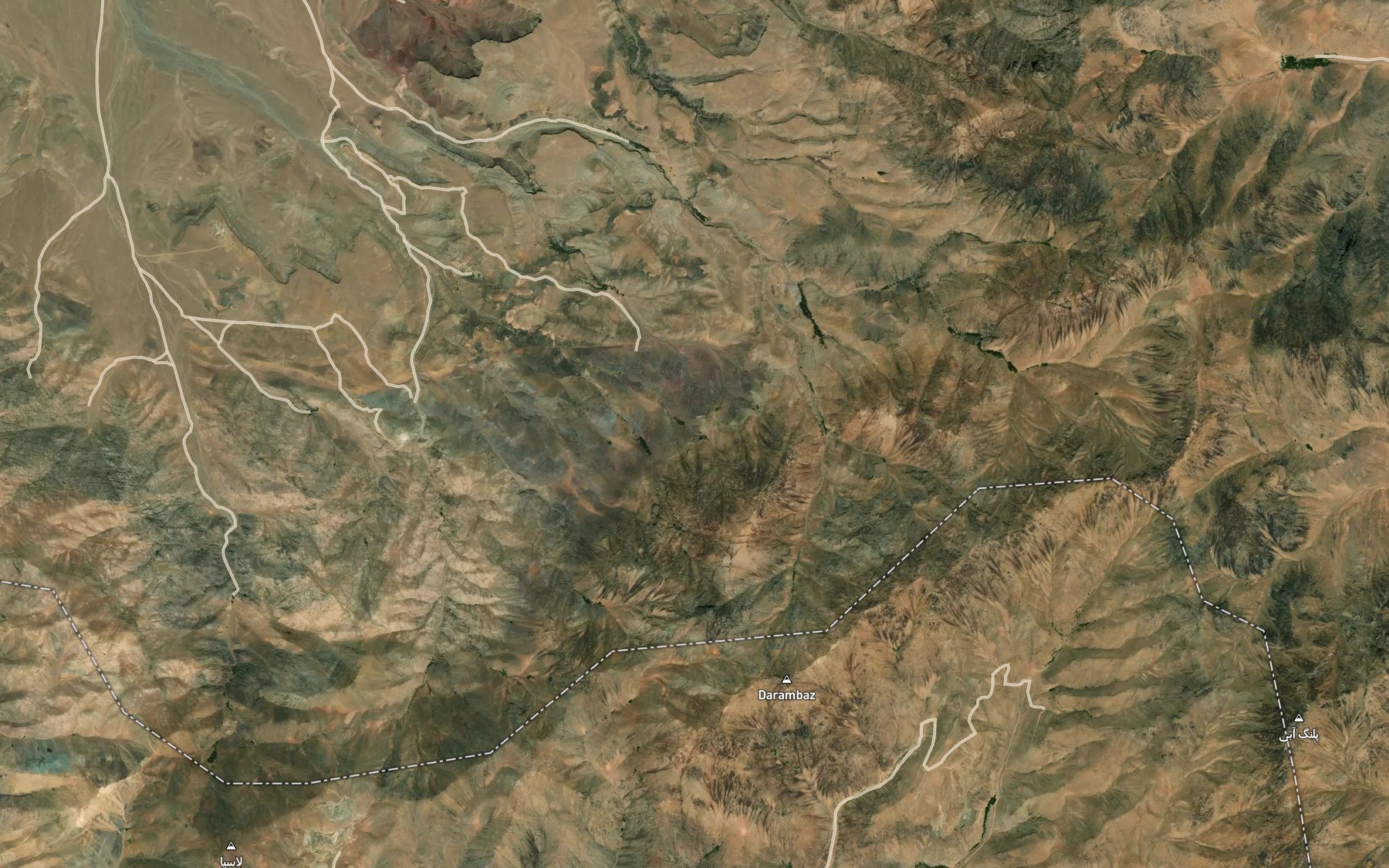 Satellite map of the Cheshmeh-ye Varza