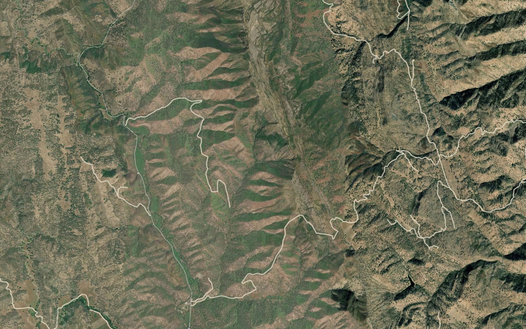 Satellite map of the Fern Spring