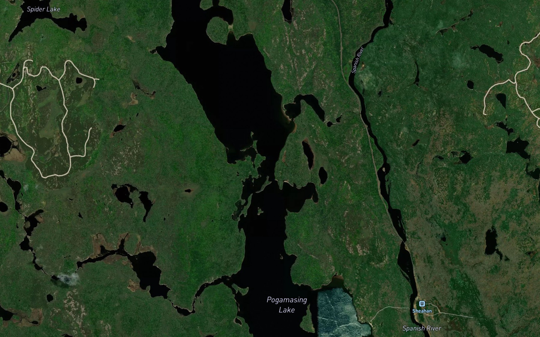 Satellite map of the North Narrows