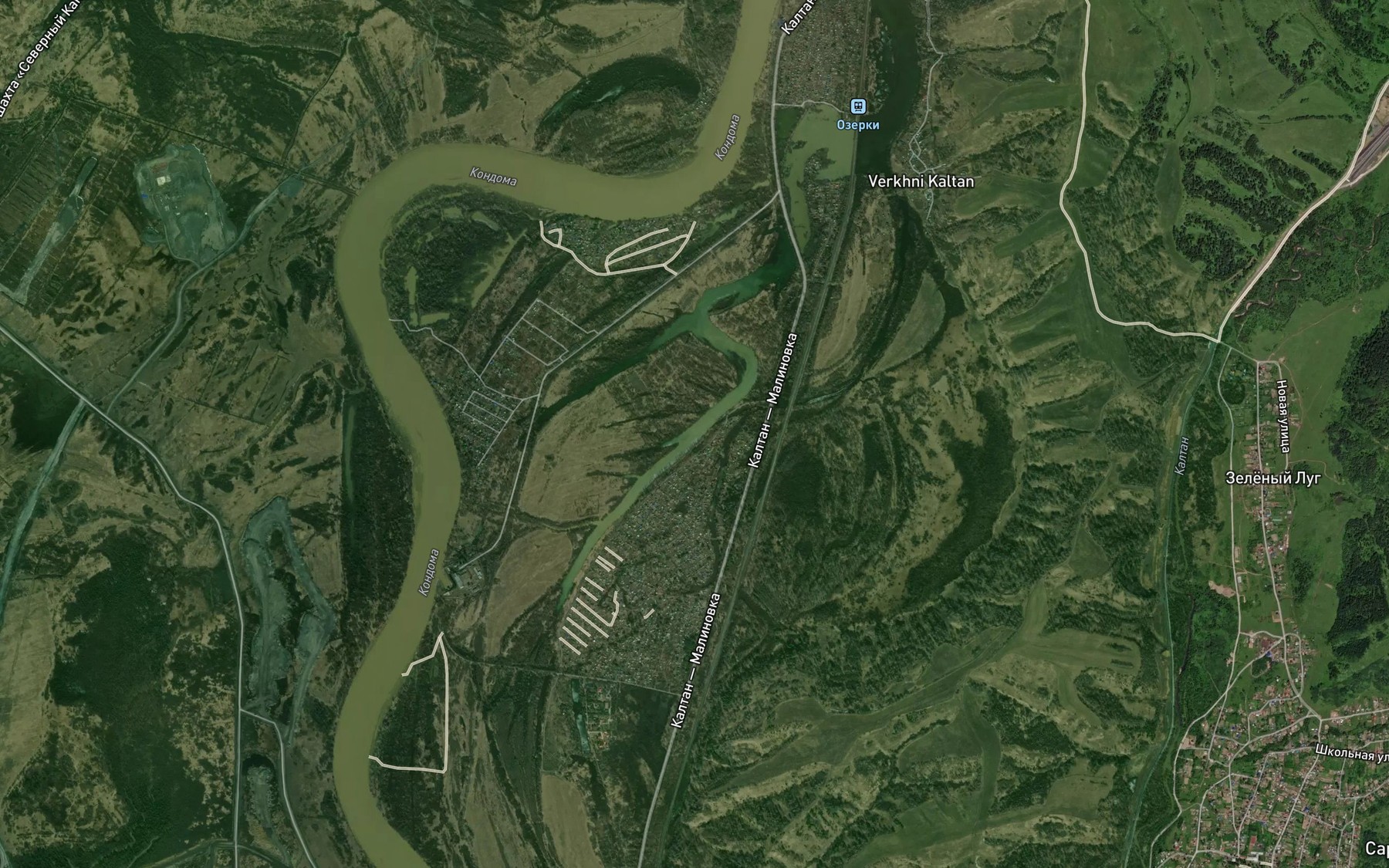 Satellite map of the Ozero Kaltarak