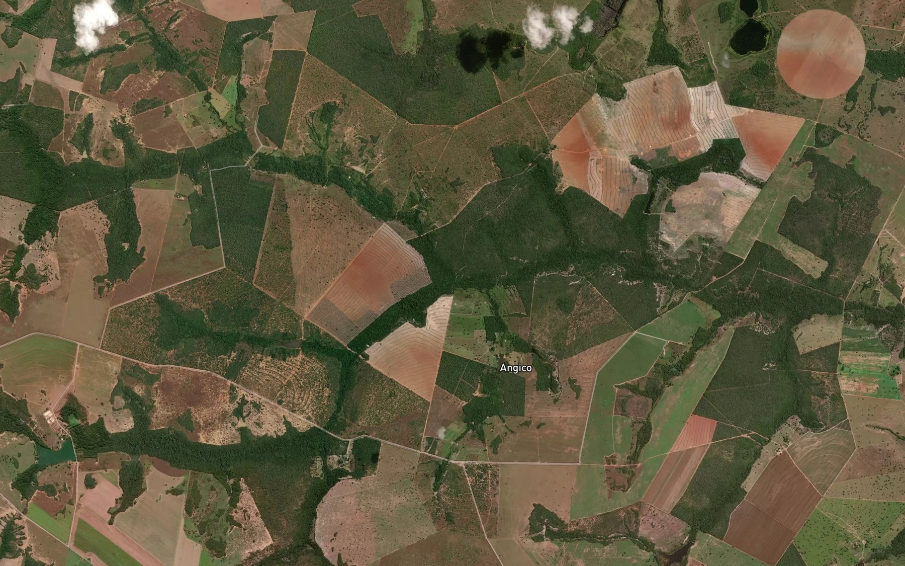 Satellite map of the Corrego Cabecudal
