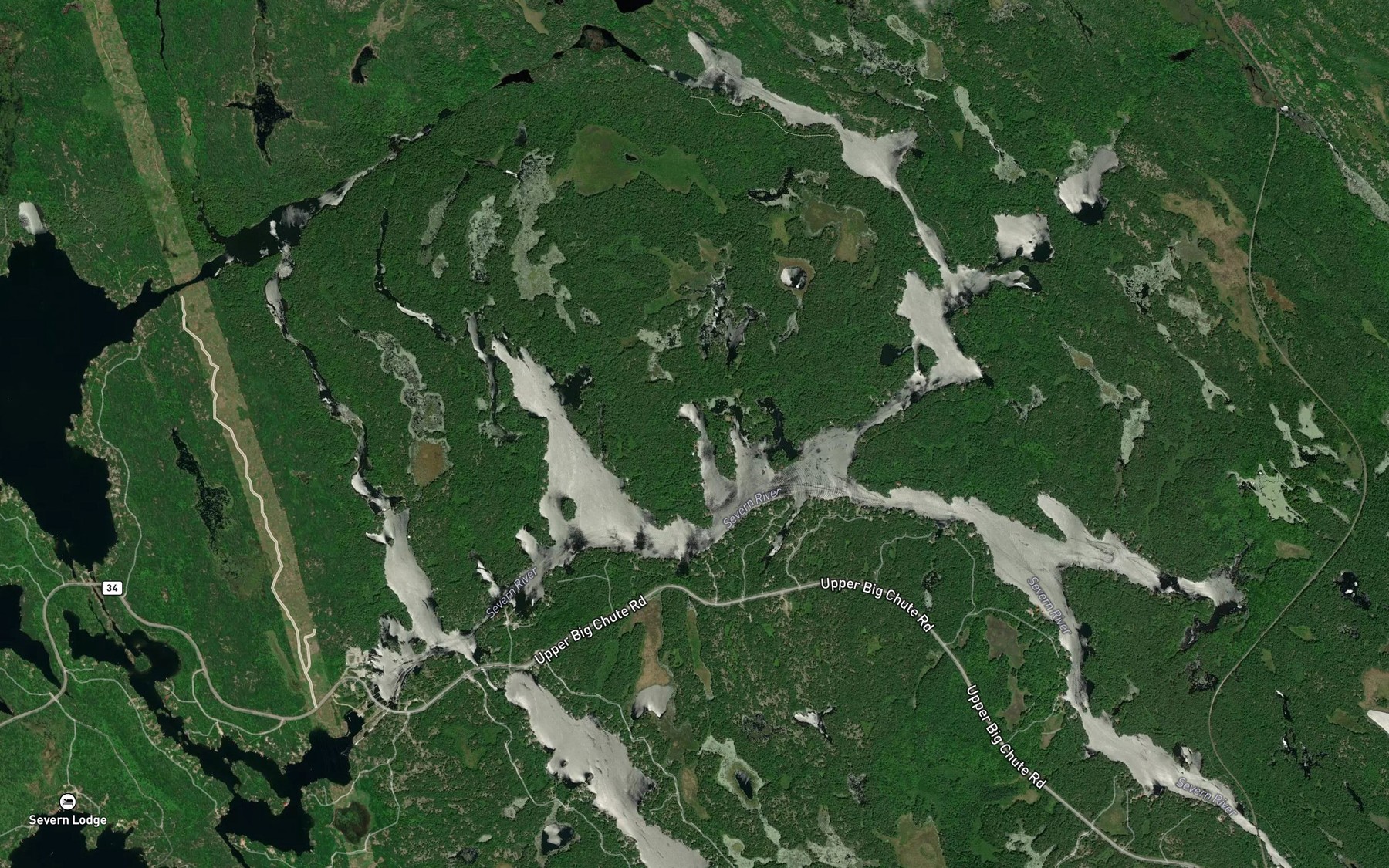 Satellite map of the Copp Bay