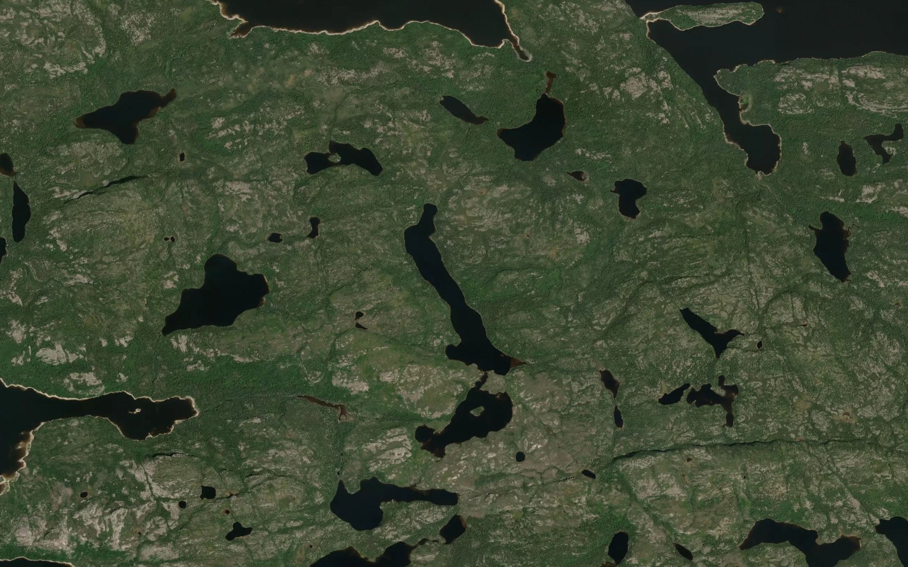 Satellite map of the Lac Kapimitauchikamaw