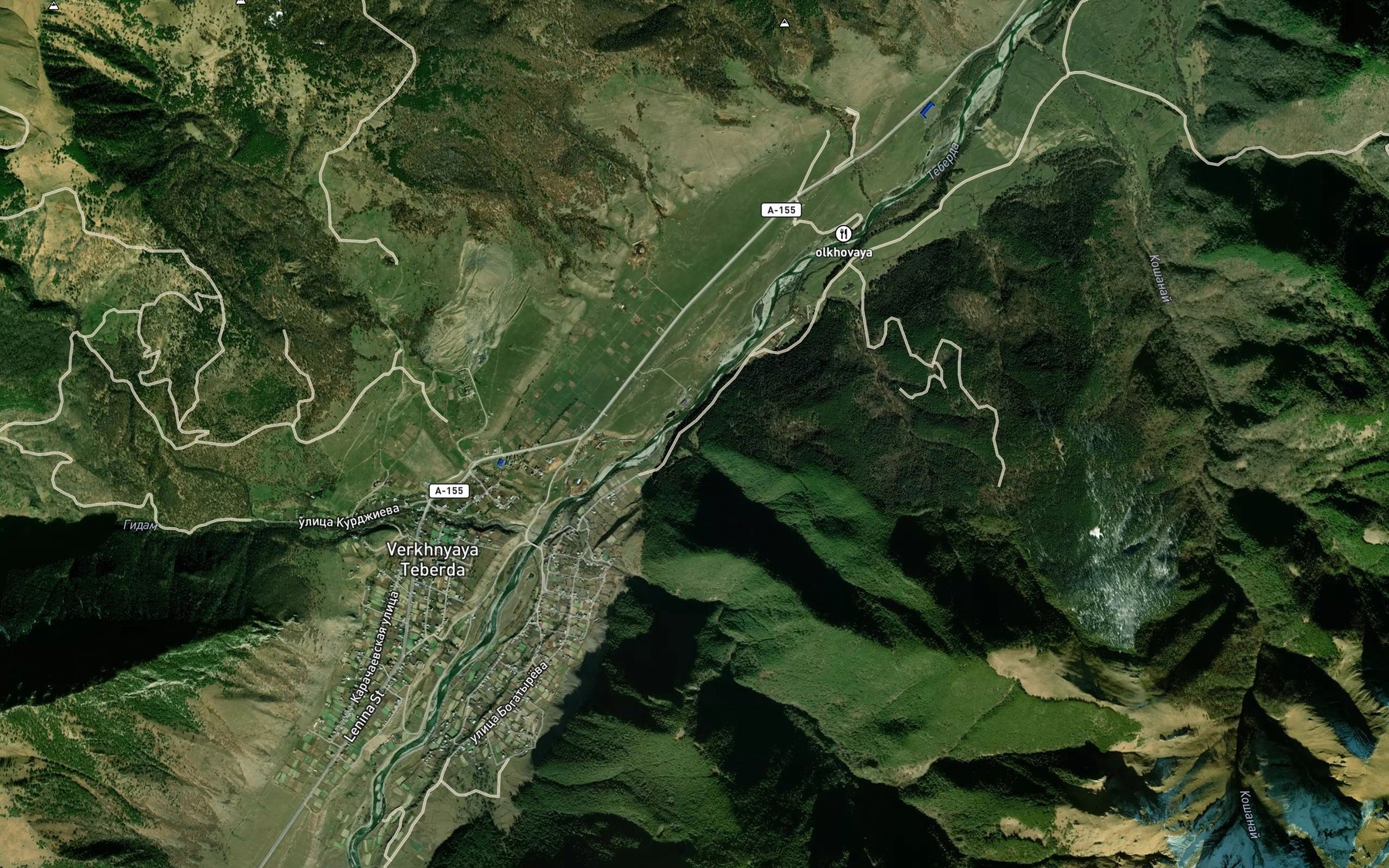 Satellite map of the Tarbashi
