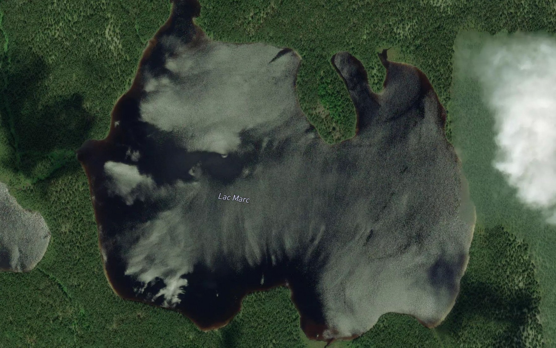 Satellite map of the Lac Marc