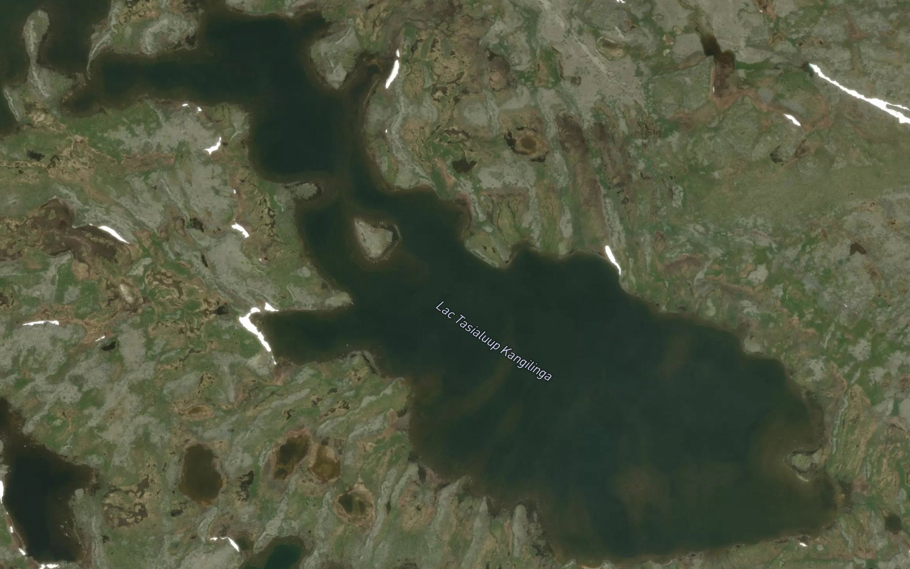 Satellite map of the Lac Tasialuup Kangilinga