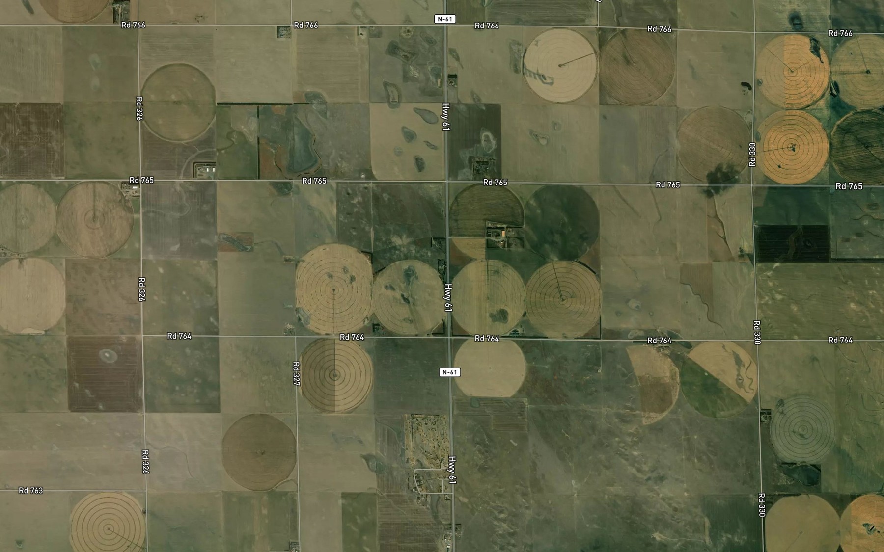 Satellite map of the Wild Horse Spring