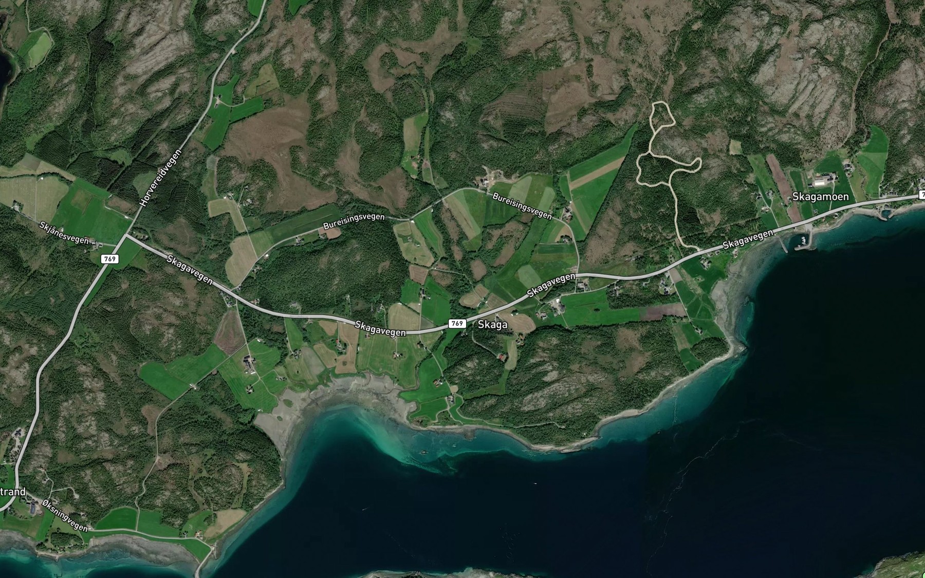 Satellite map of the Storkrokbekken