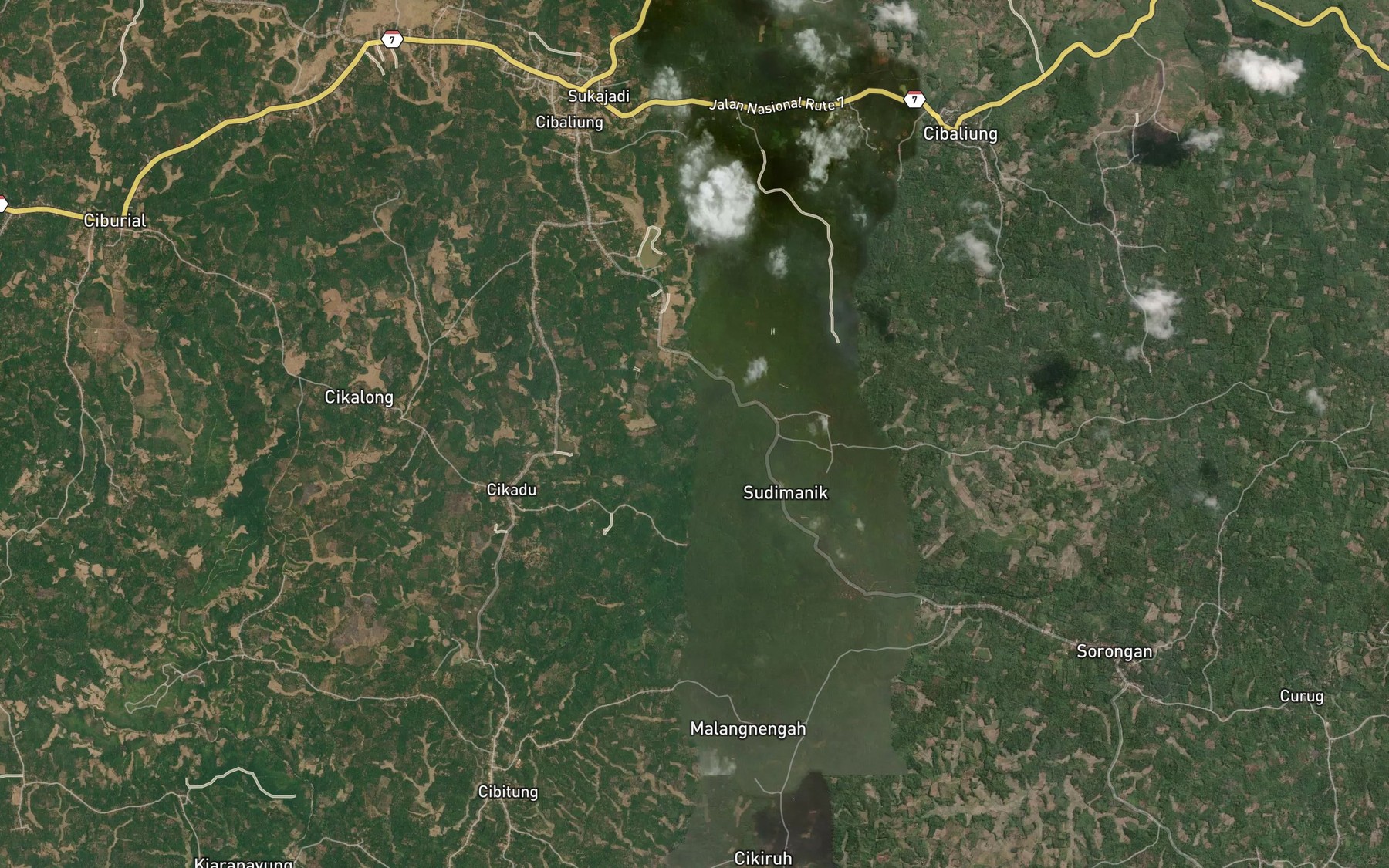 Satellite map of the Ci Wangun