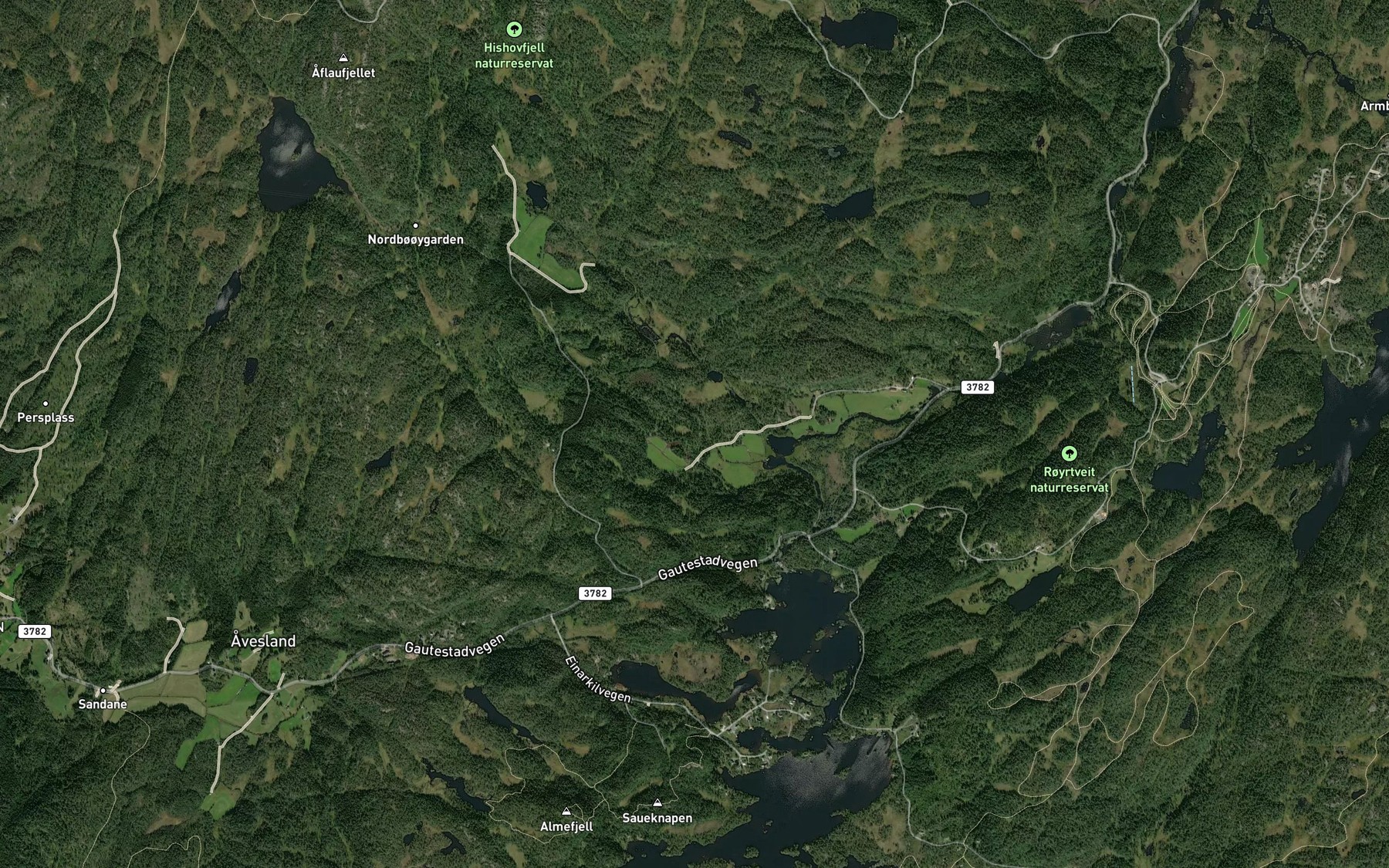 Satellite map of the Sauebekken