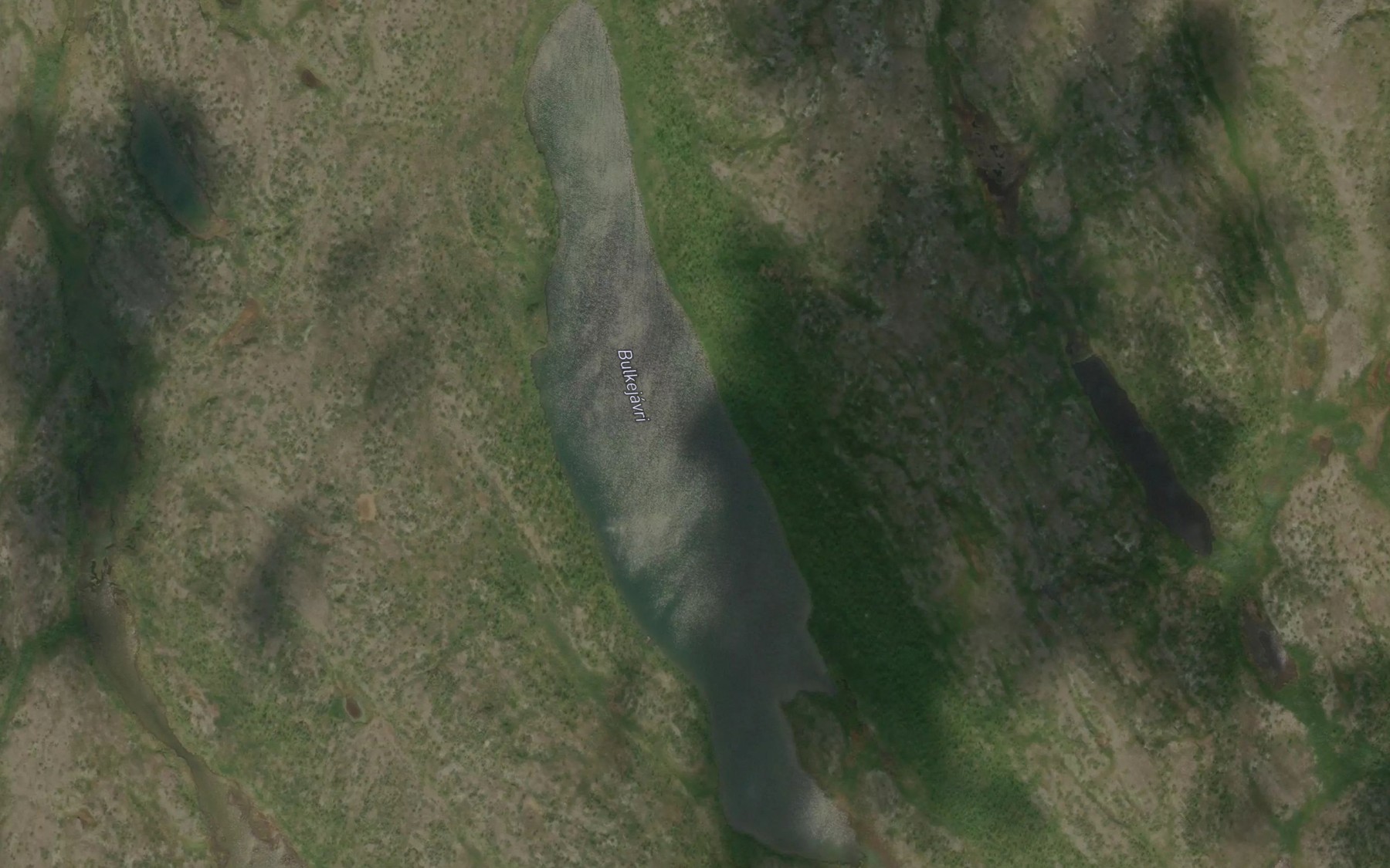 Satellite map of the Bulkejavri
