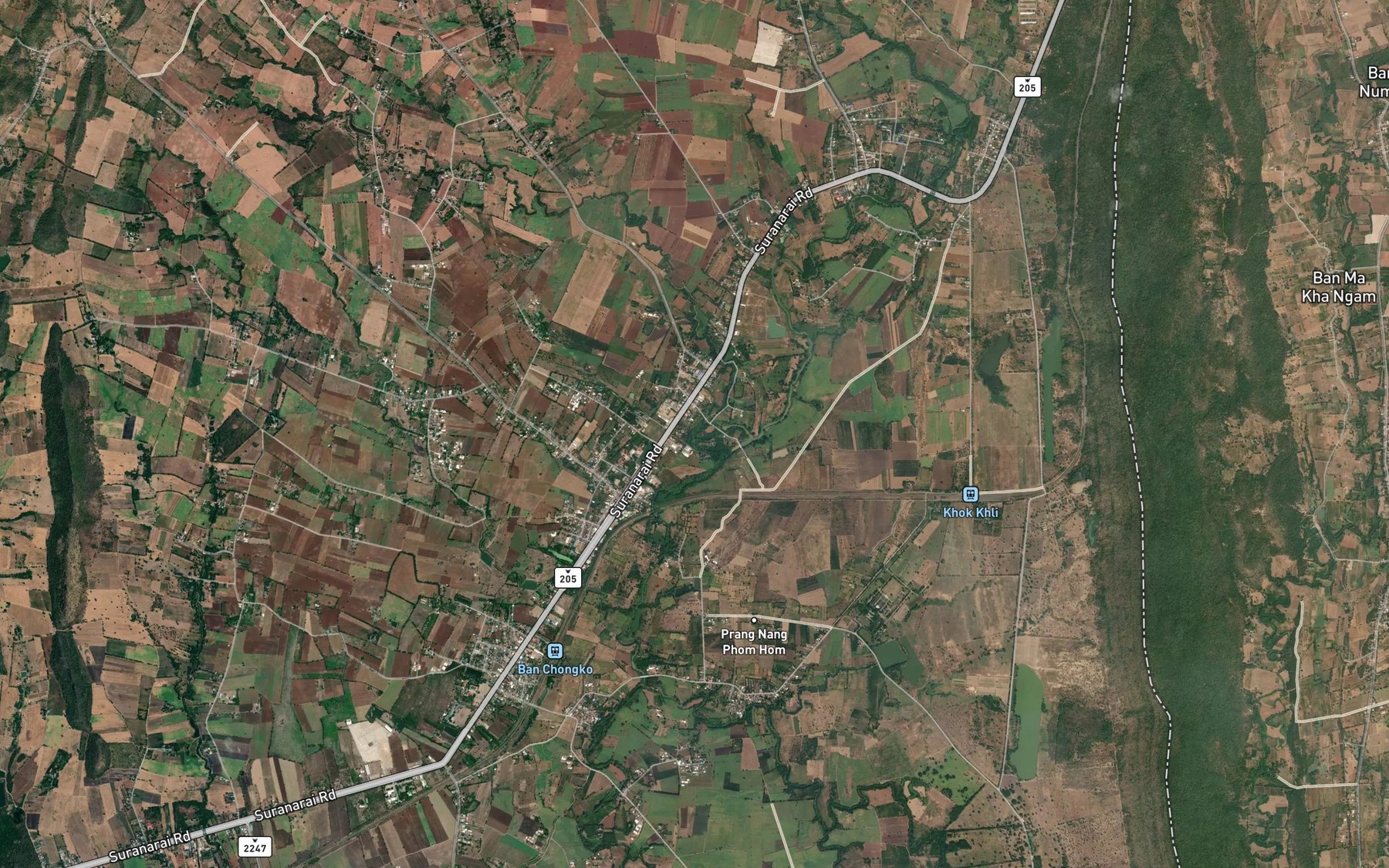 Satellite map of the Huai Hua Chang