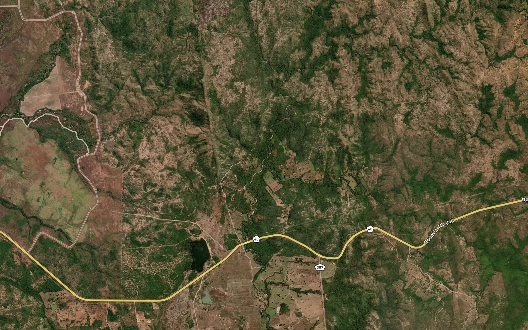 Satellite map of the Corrego Sao Domingos