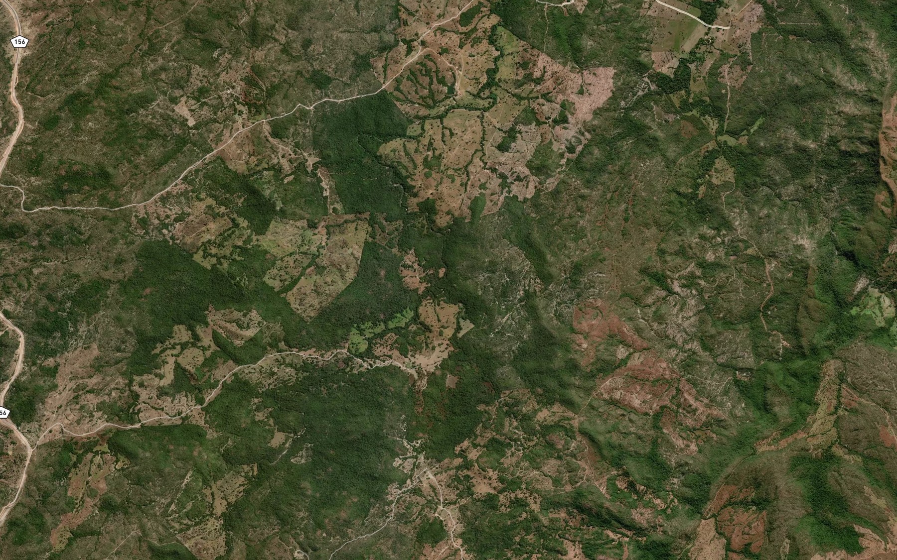 Satellite map of the Corrego Baunilha