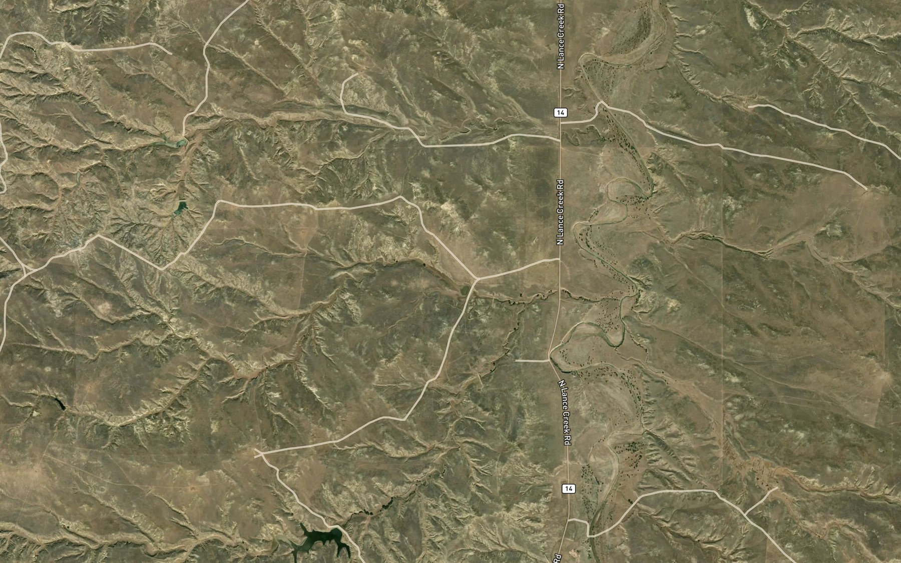 Satellite map of the Wildcat Reservoir