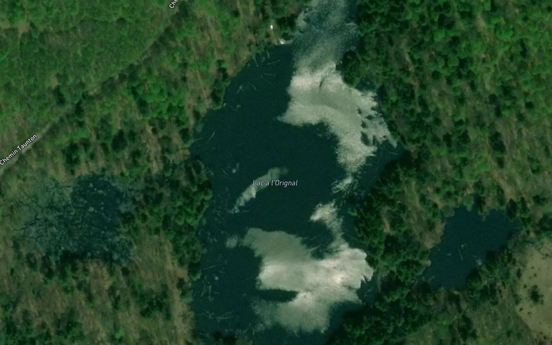 Satellite map of the Lac a l'Orignal