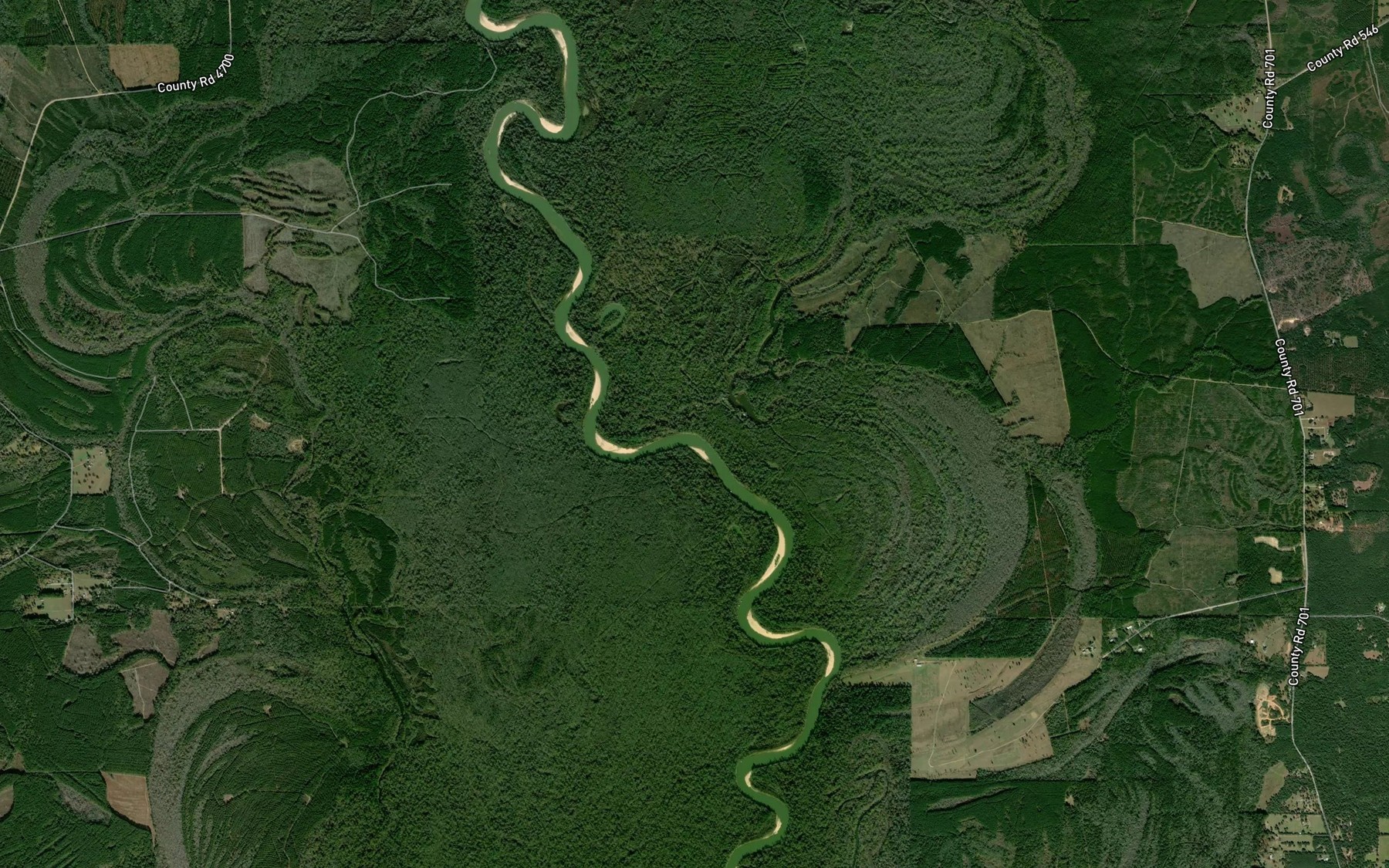 Satellite map of the Black Branch