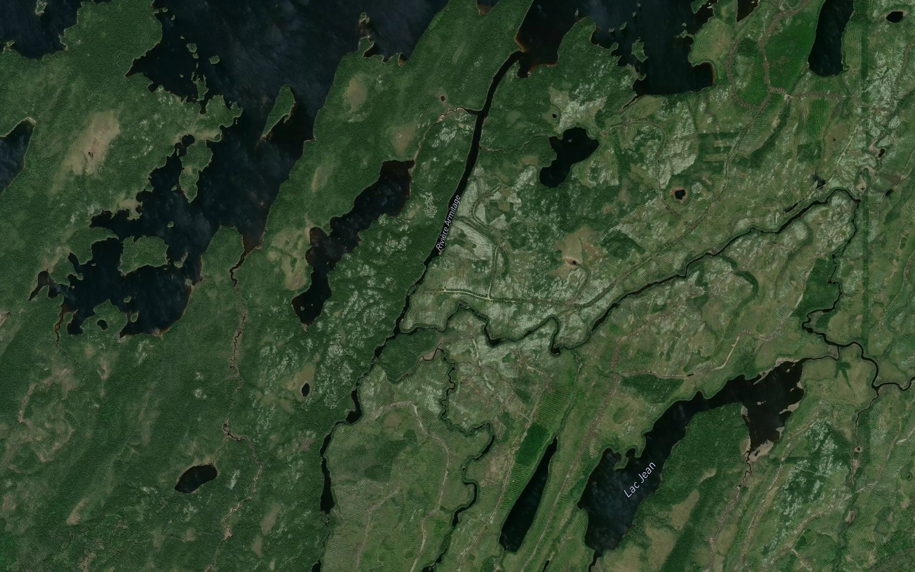 Satellite map of the Ruisseau Villefagnan