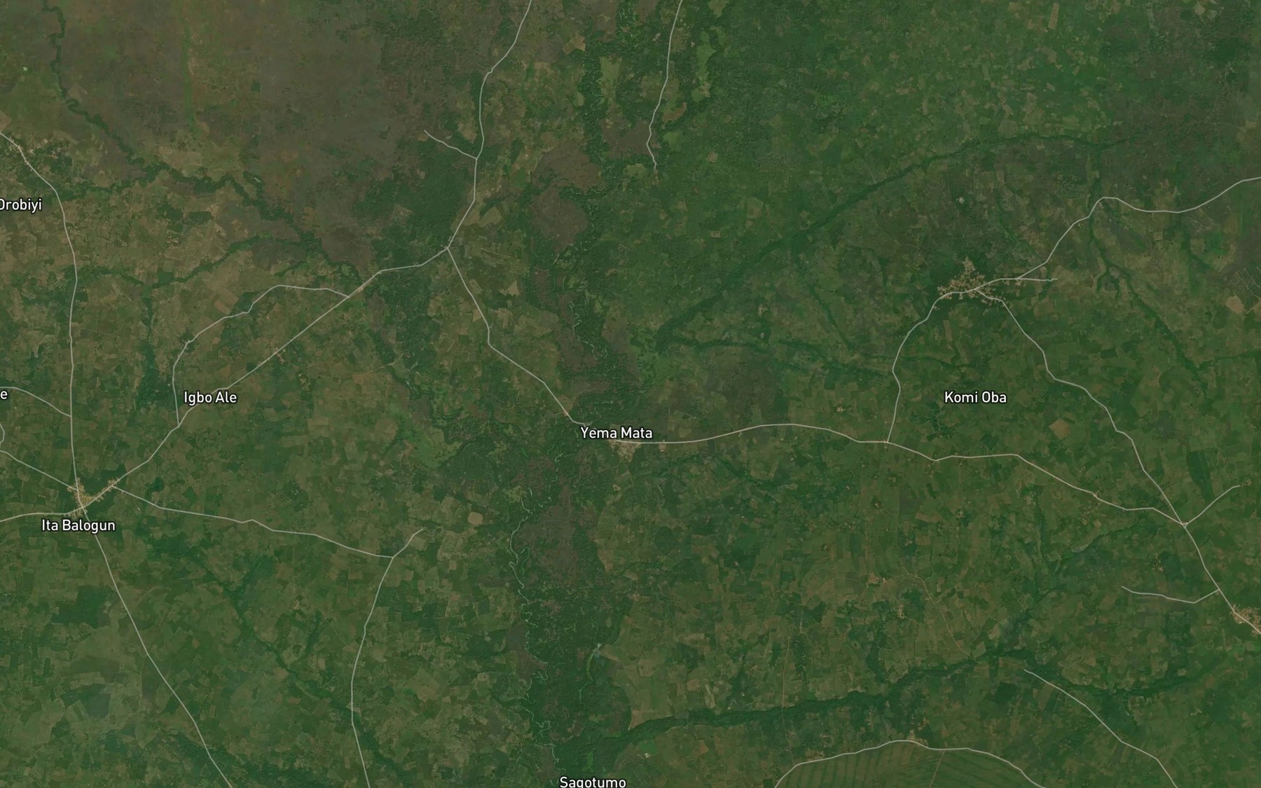 Satellite map of the River Alapere