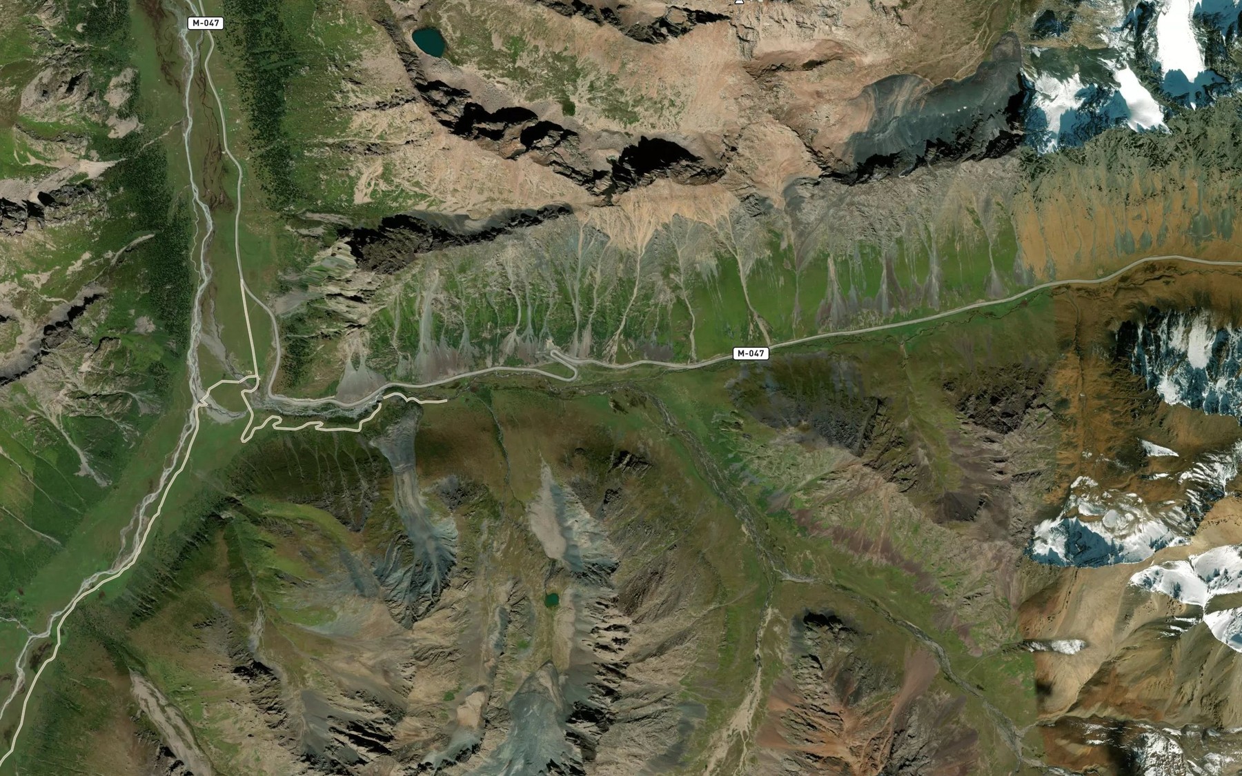Satellite map of the Karakyr