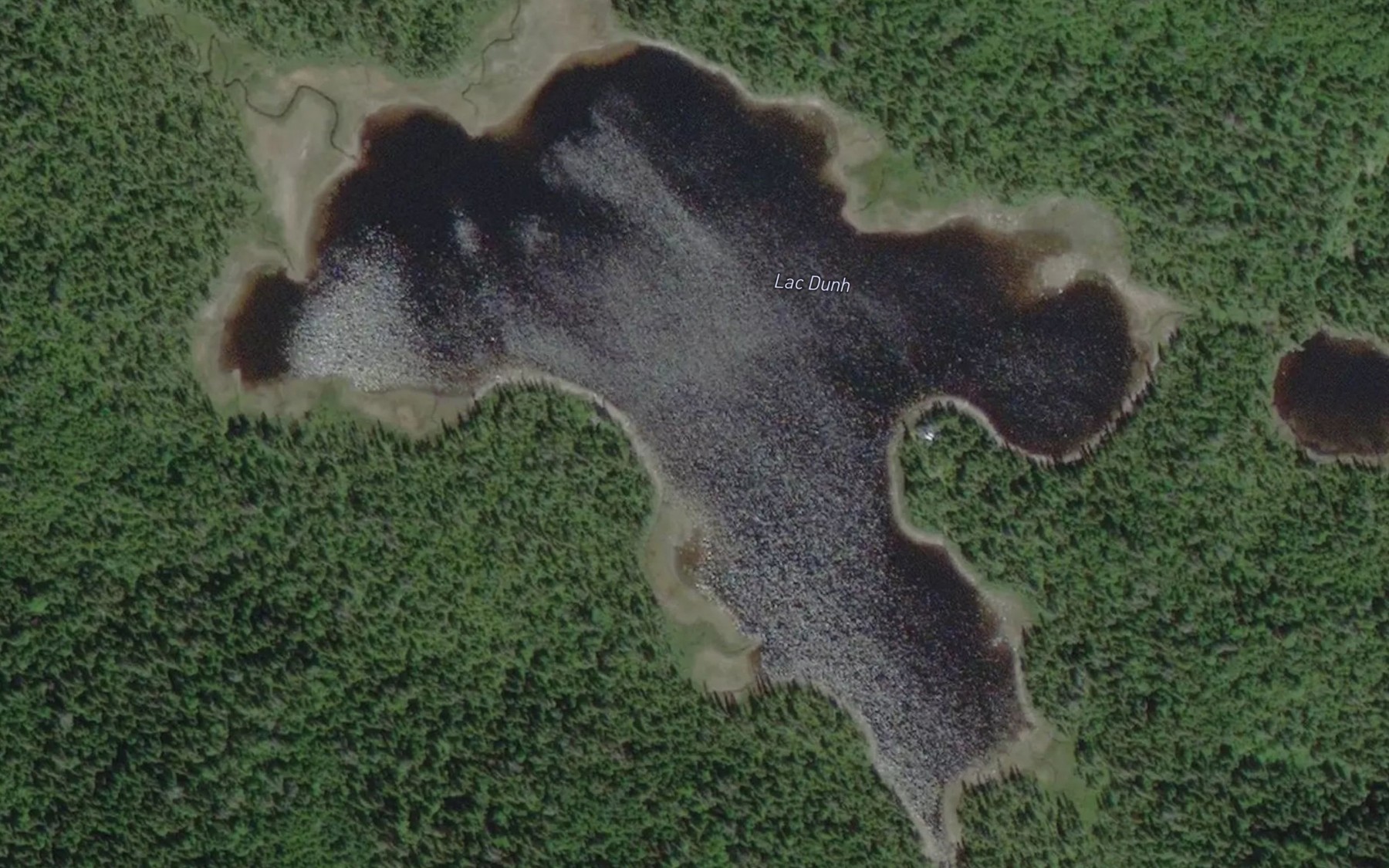 Satellite map of the Lac Dunh
