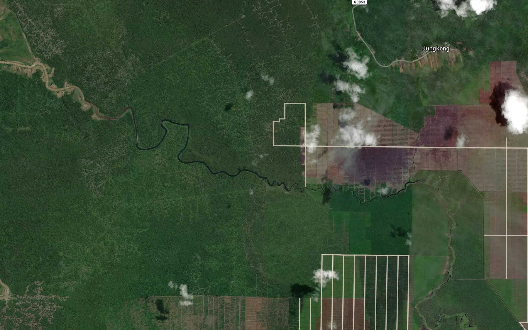 Satellite map of the Sungai Biangsu