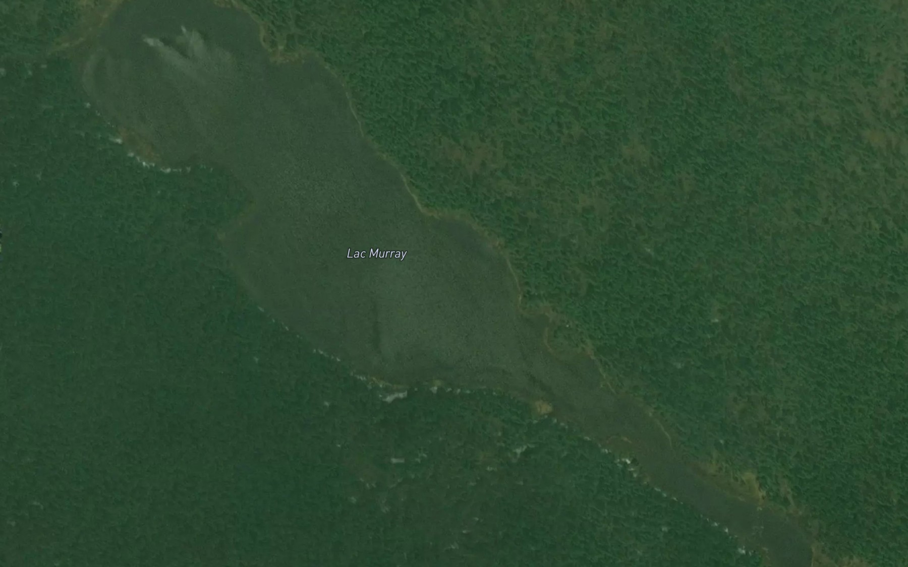 Satellite map of the Lac Murray