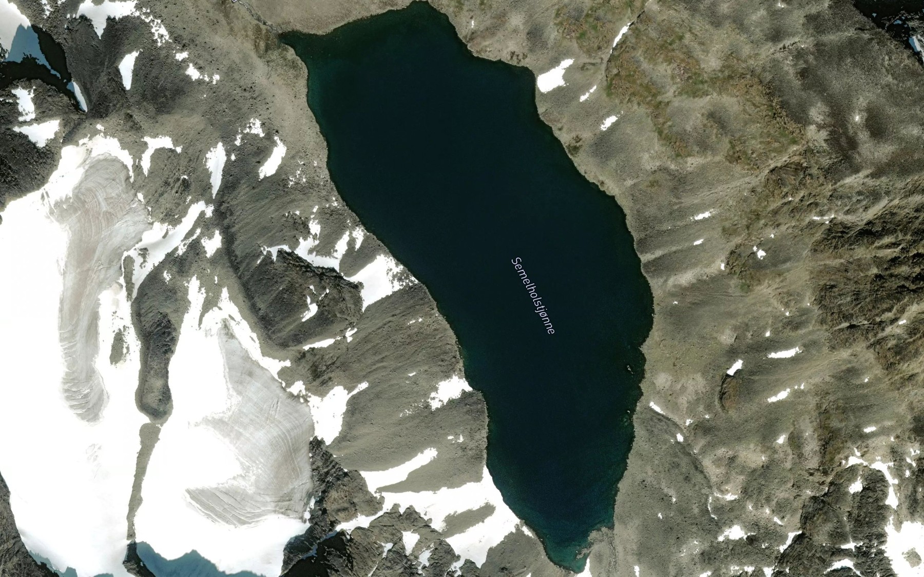Satellite map of the Semelholstjorni