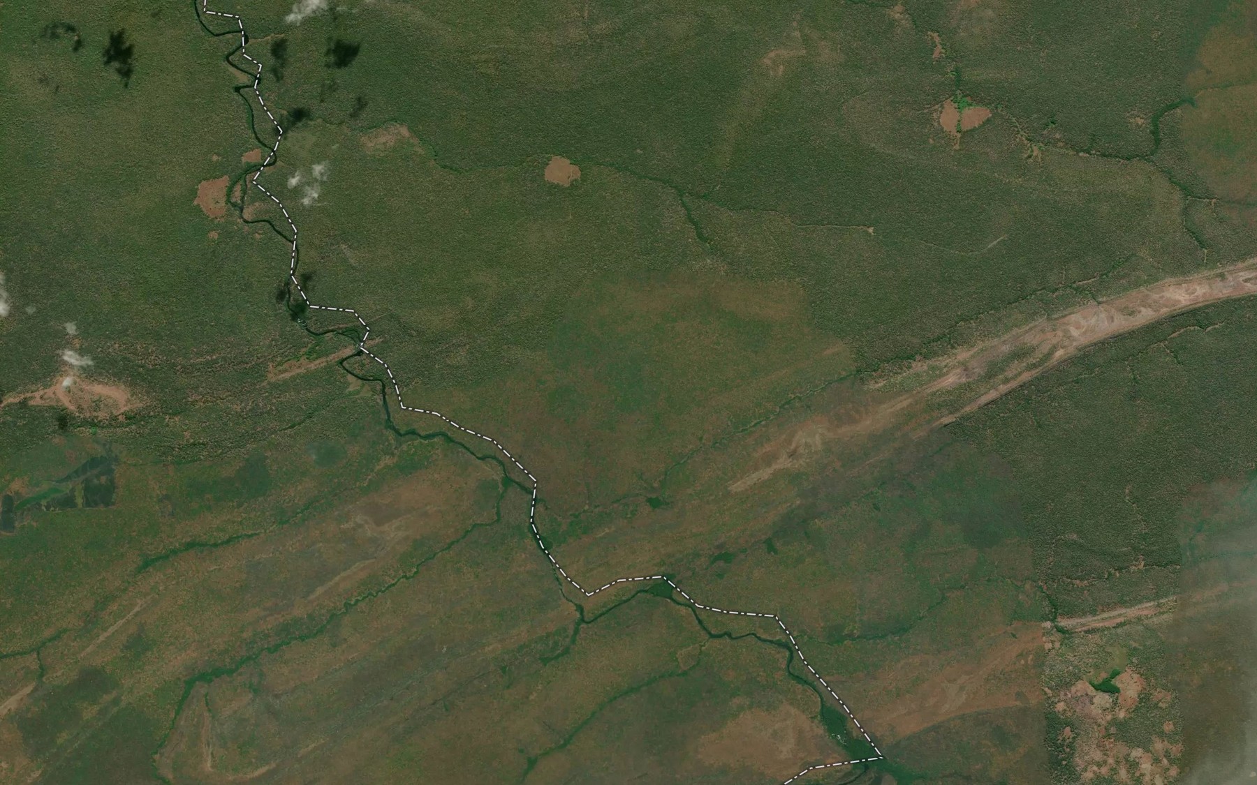 Satellite map of the Mwelu