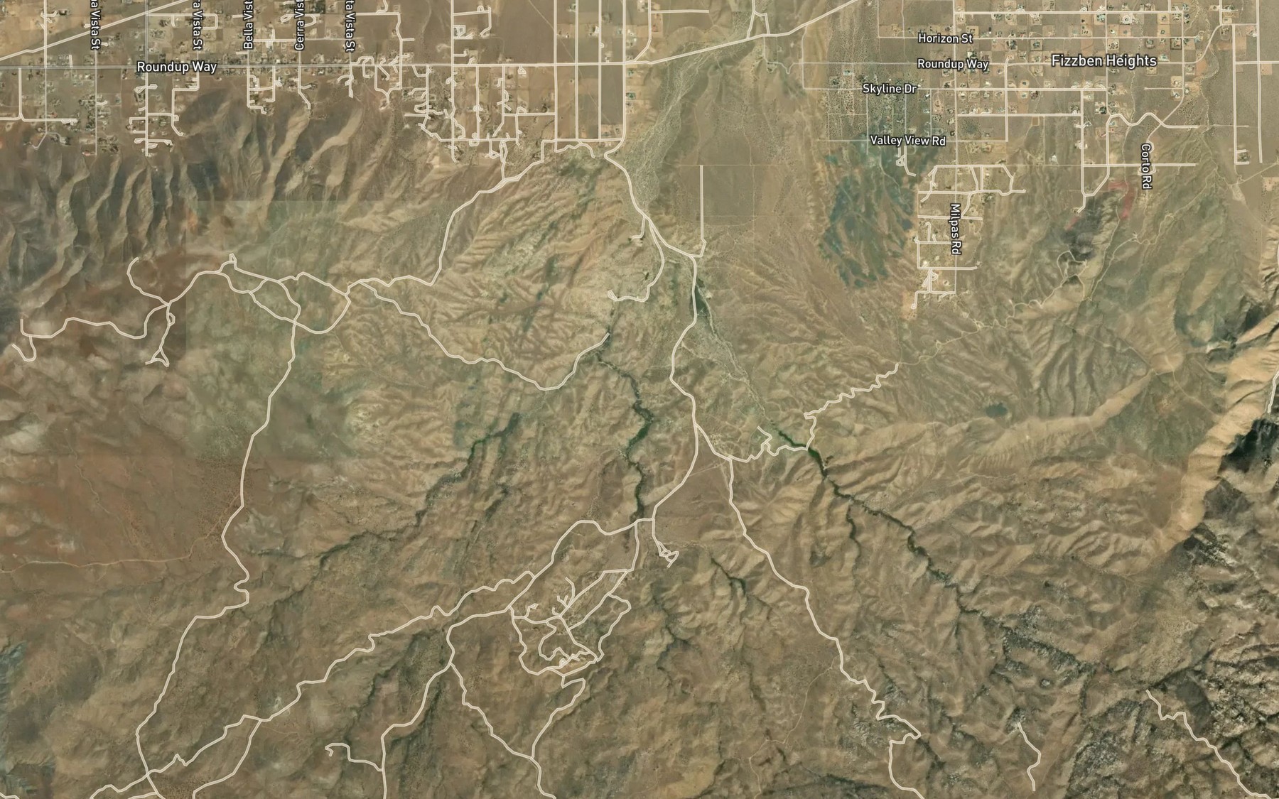 Satellite map of the Rock Springs