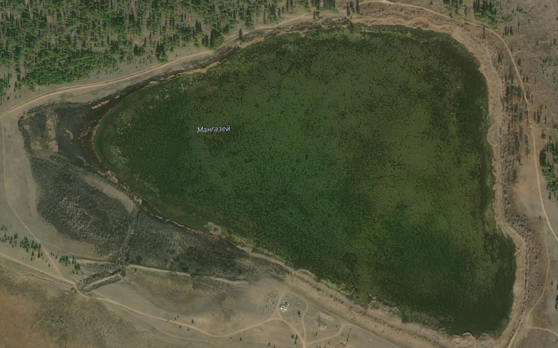 Satellite map of the Ozero Mangazey