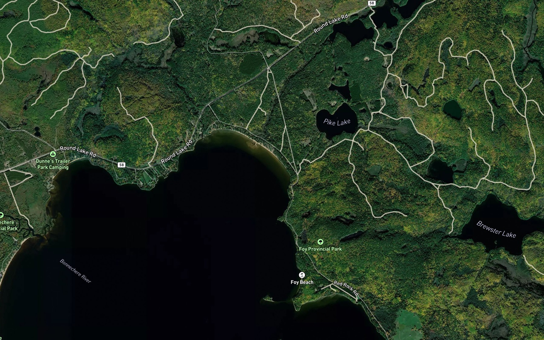 Satellite map of the Smiths Bay