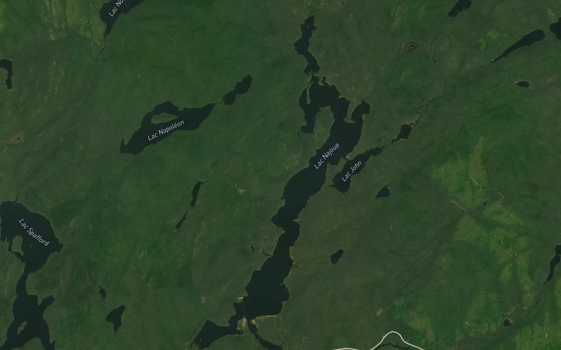 Satellite map of the Lac Najoua