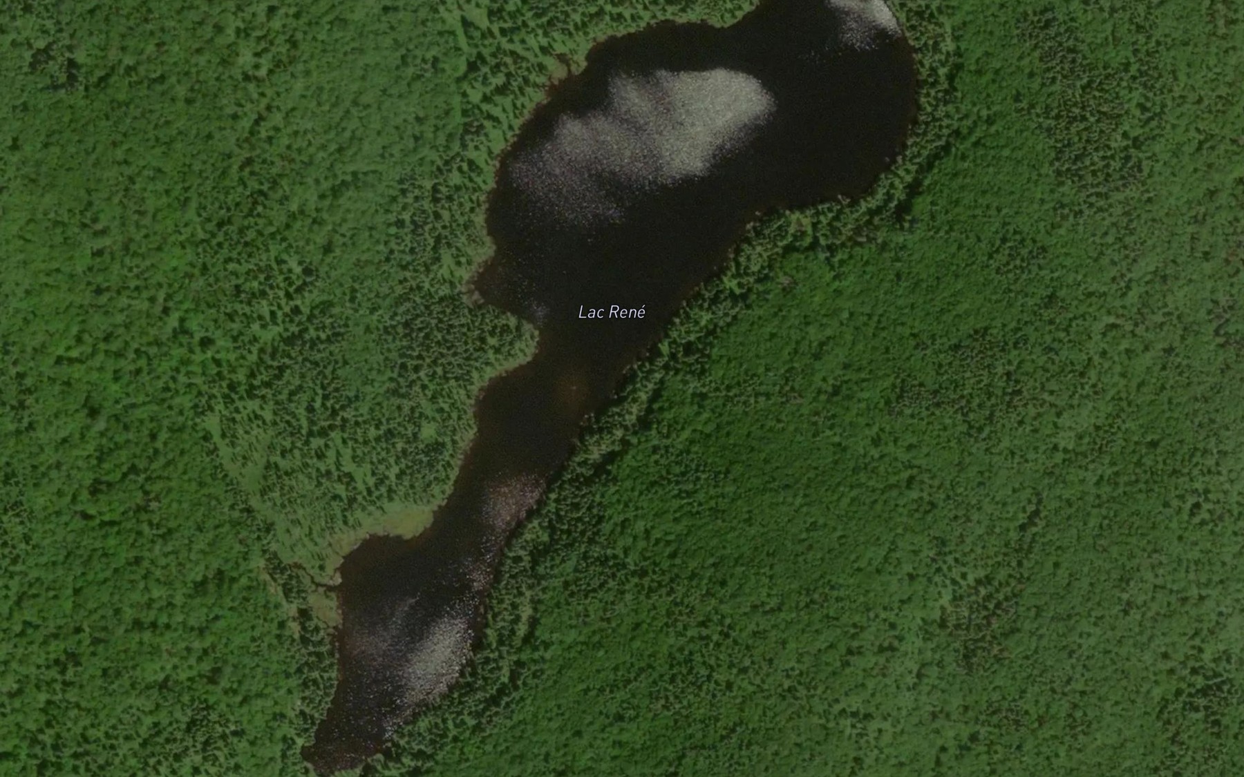 Satellite map of the Lac Rene