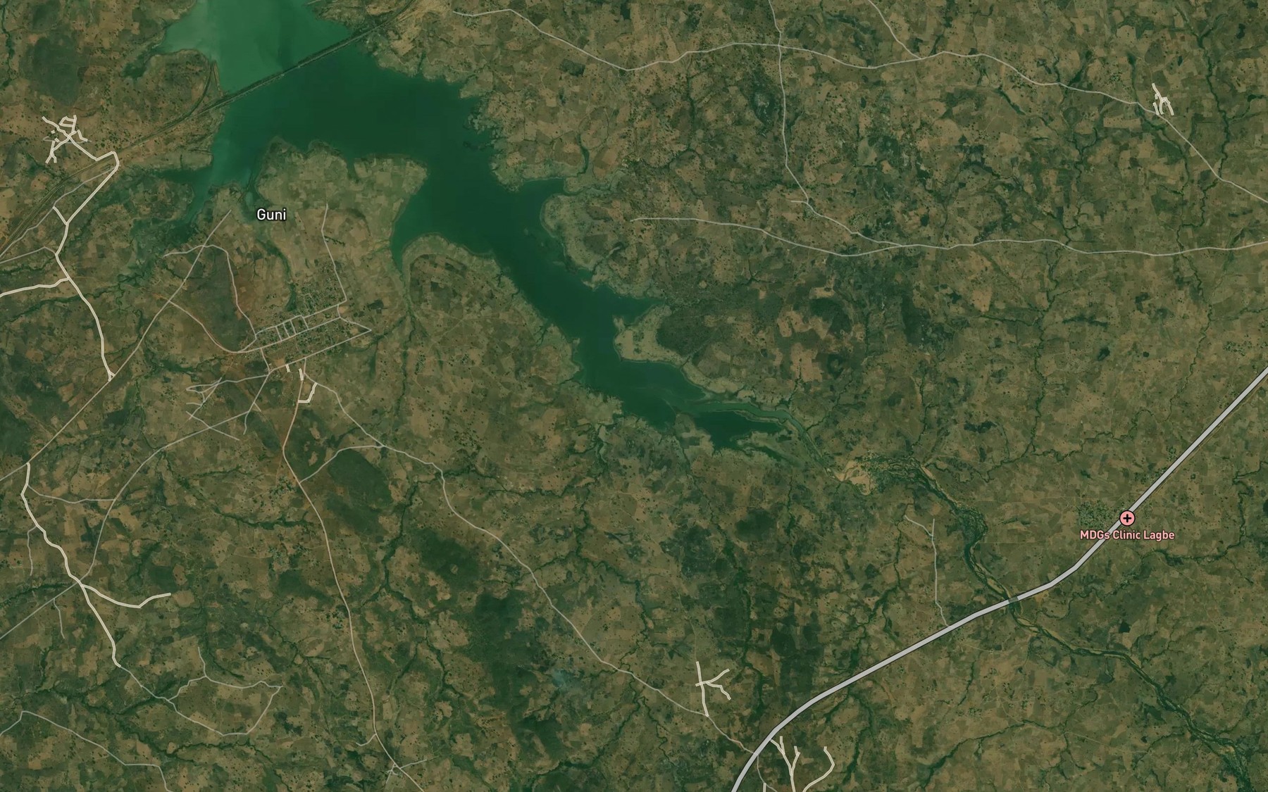 Satellite map of the River Zundo