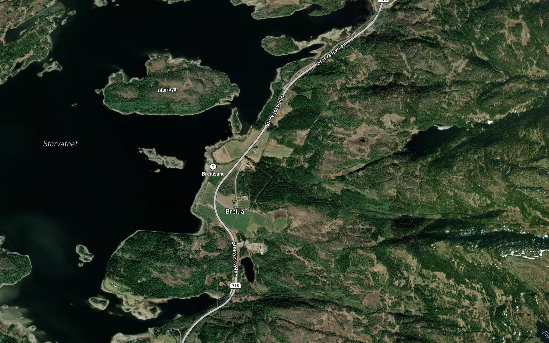 Satellite map of the Hafellbekken