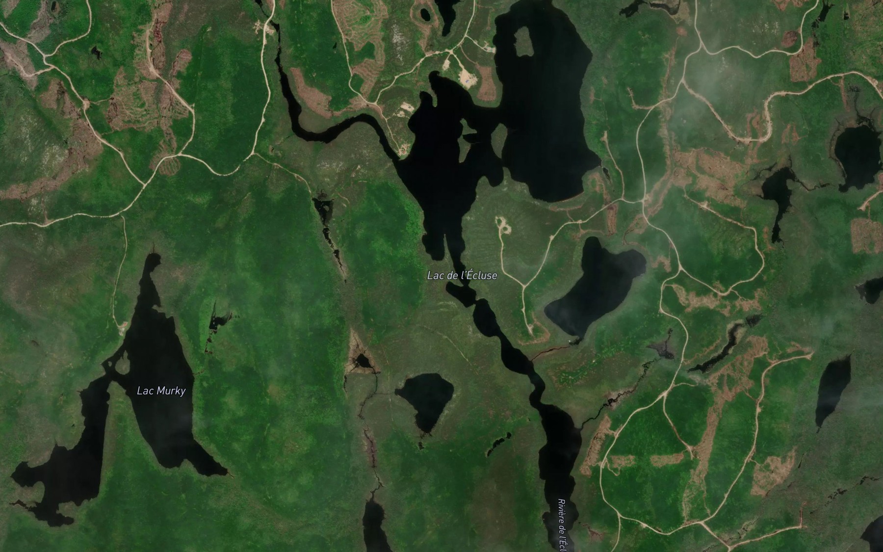 Satellite map of the Lac de l'Ecluse
