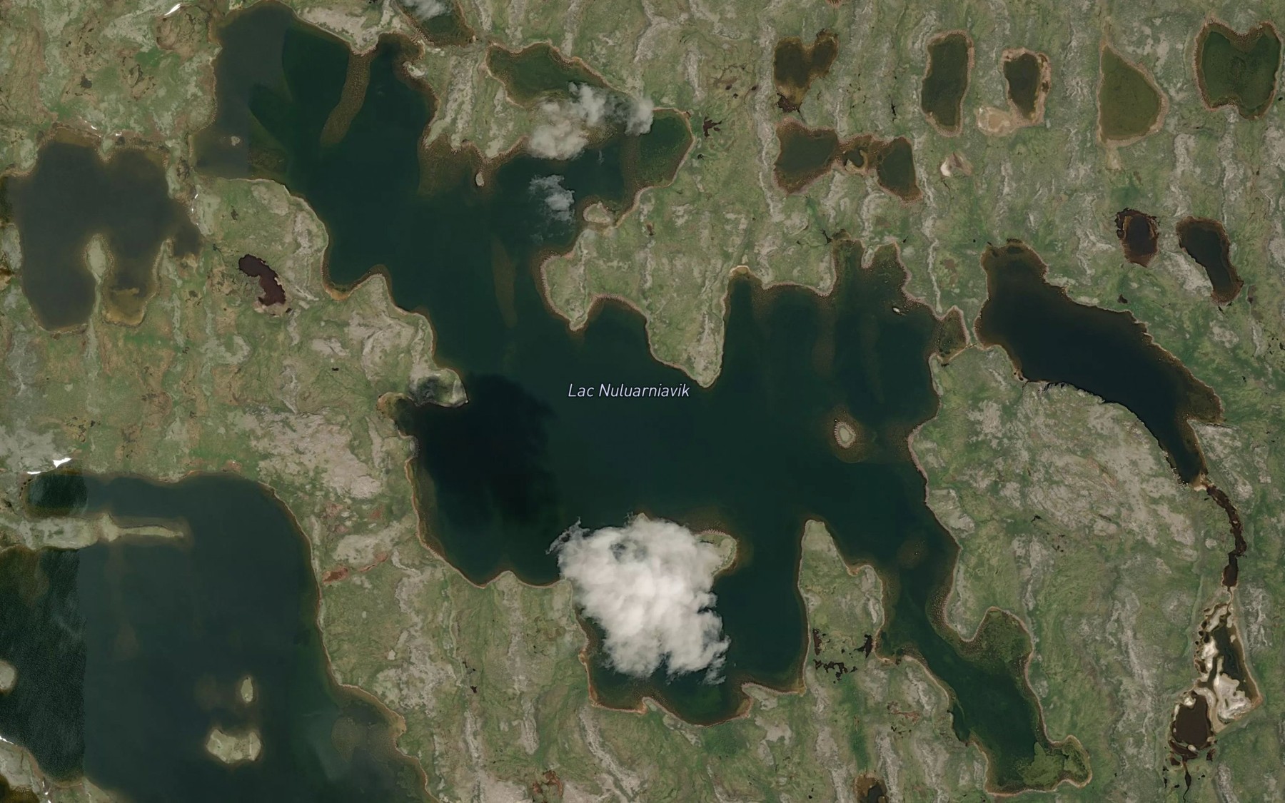 Satellite map of the Lac Nuluarniavik