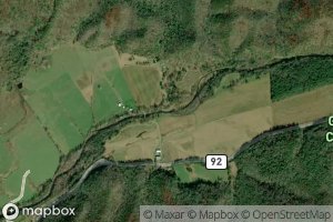Satellite map of the Turkeypen Run