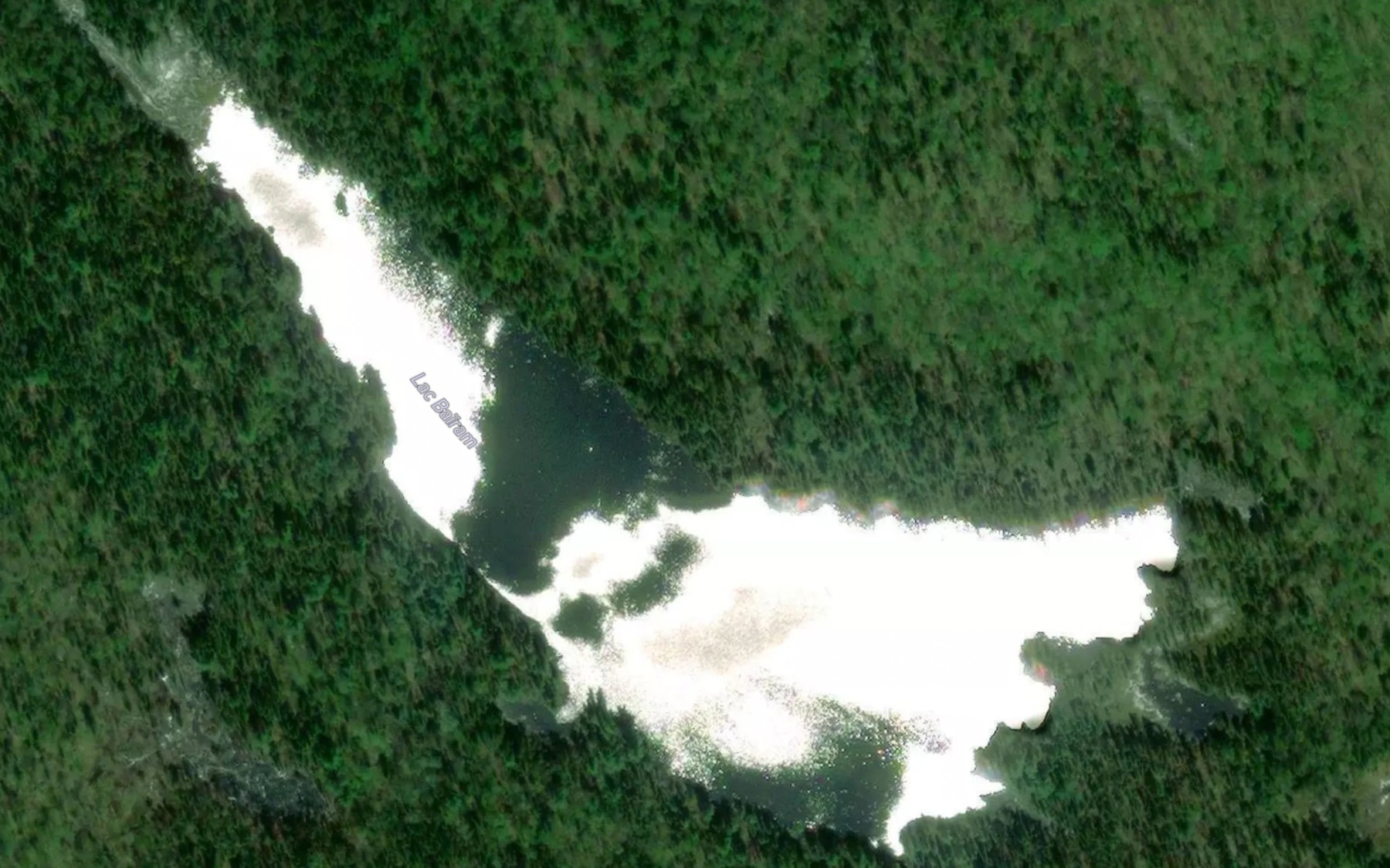 Satellite map of the Lac Bairam
