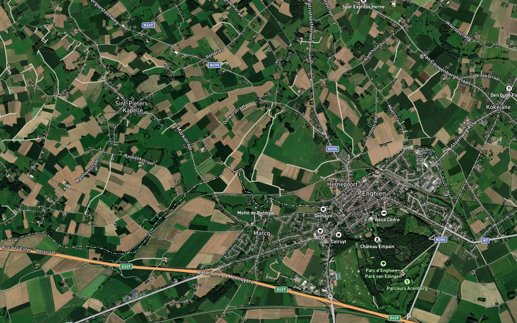 Satellite map of the Odru