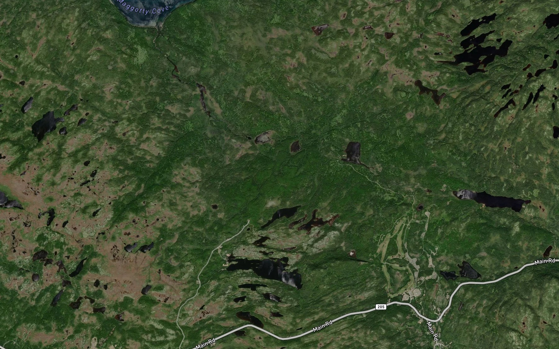 Satellite map of the Island Pond