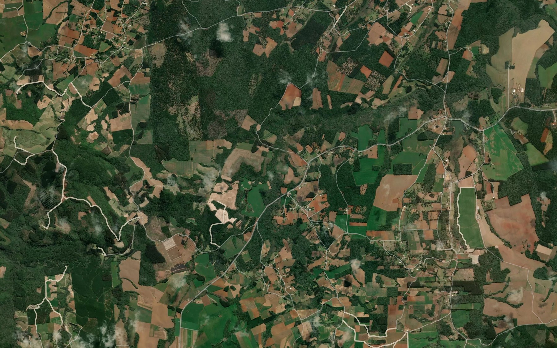 Satellite map of the Rio Barreiro