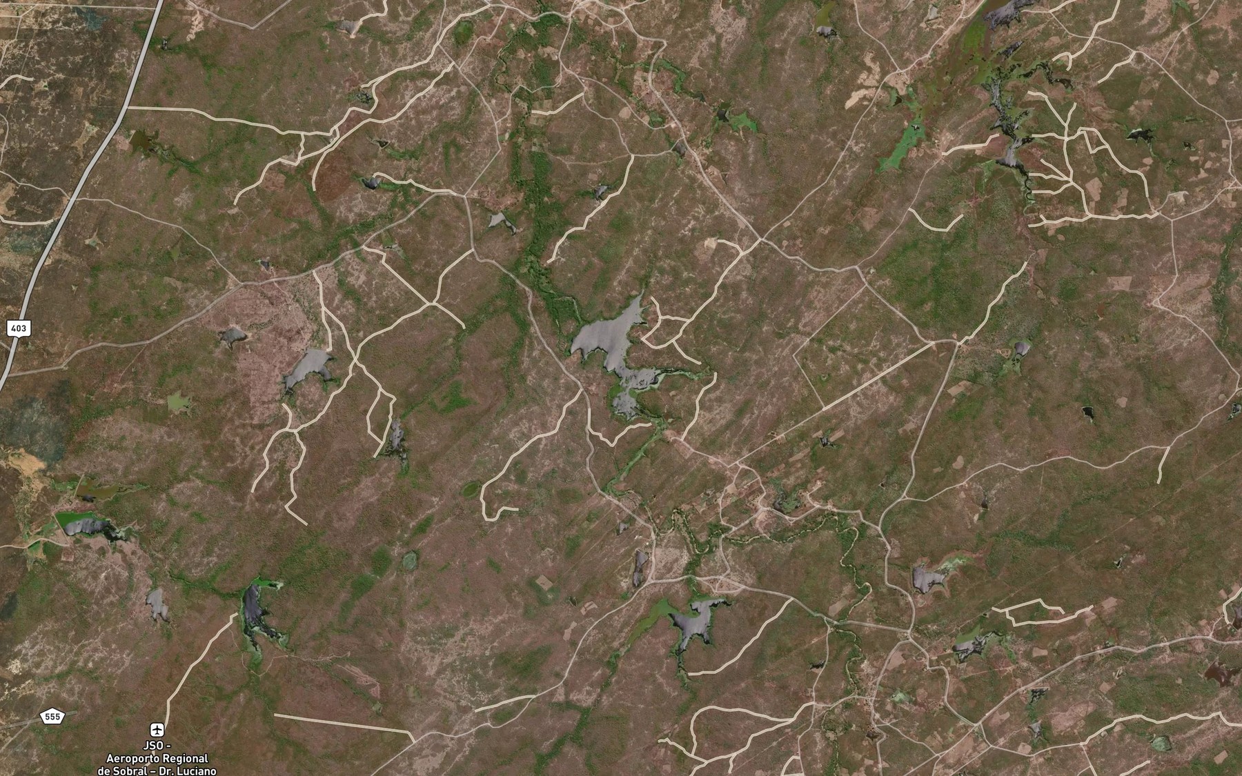 Satellite map of the Riacho Caicara