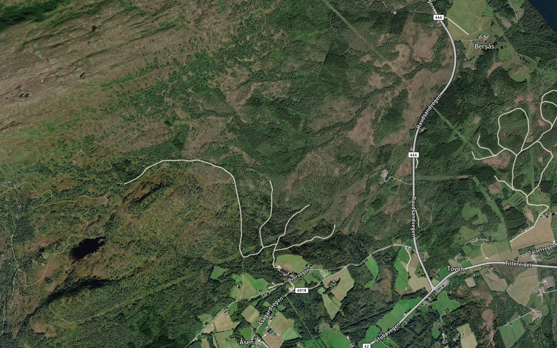 Satellite map of the Gjerdbekken