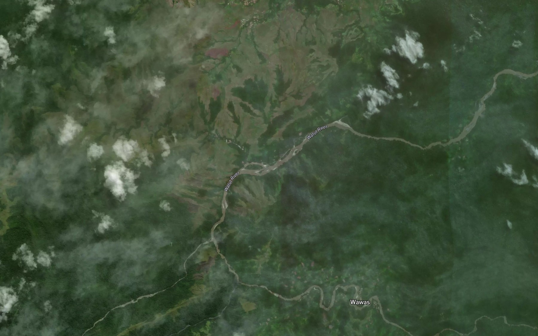 Satellite map of the Efafan Creek