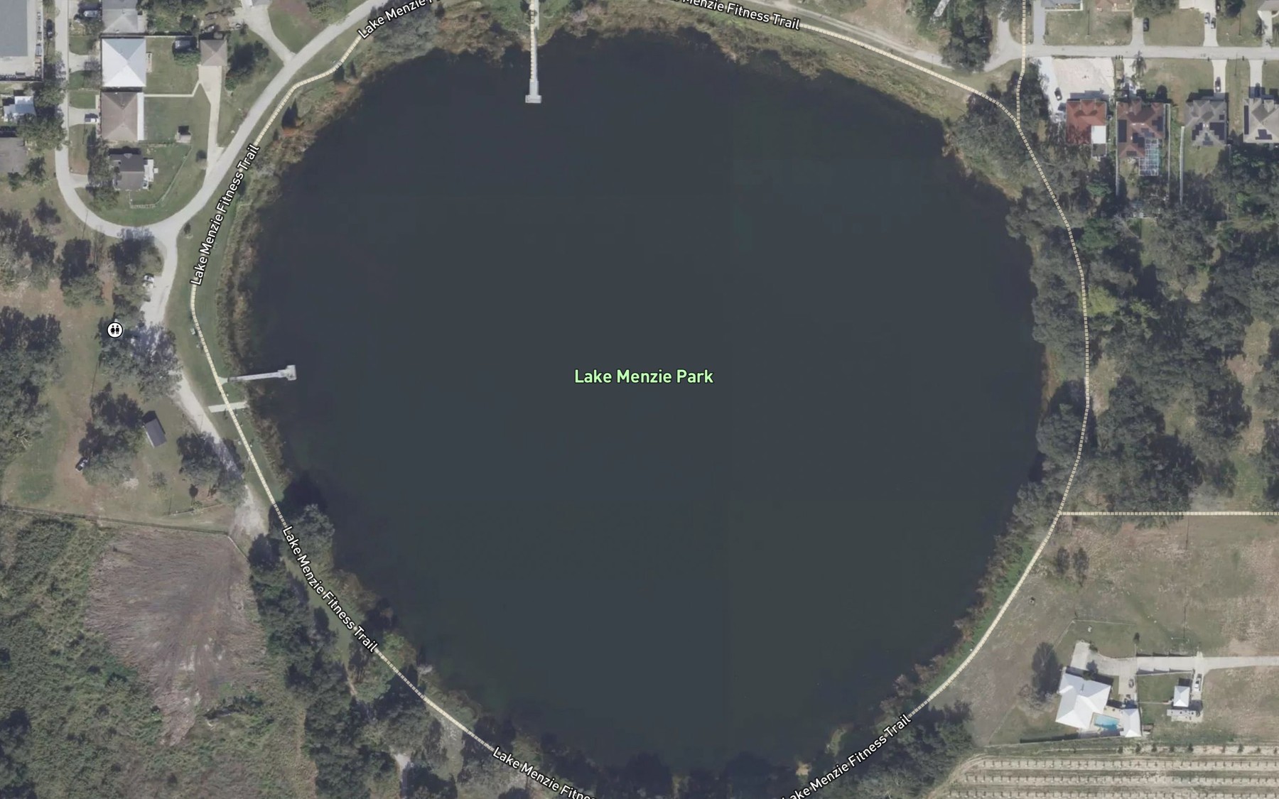 Satellite map of the Lake Menzie