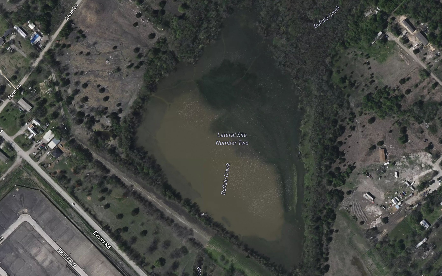 Satellite map of the Lateral Site Number Two