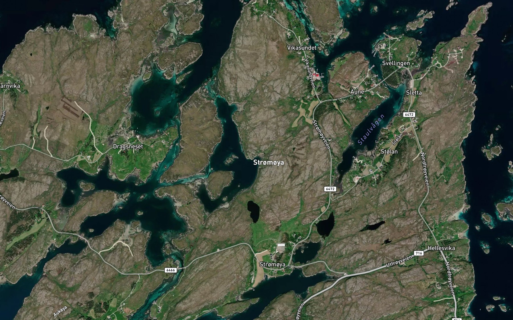 Satellite map of the Inner Smorvika