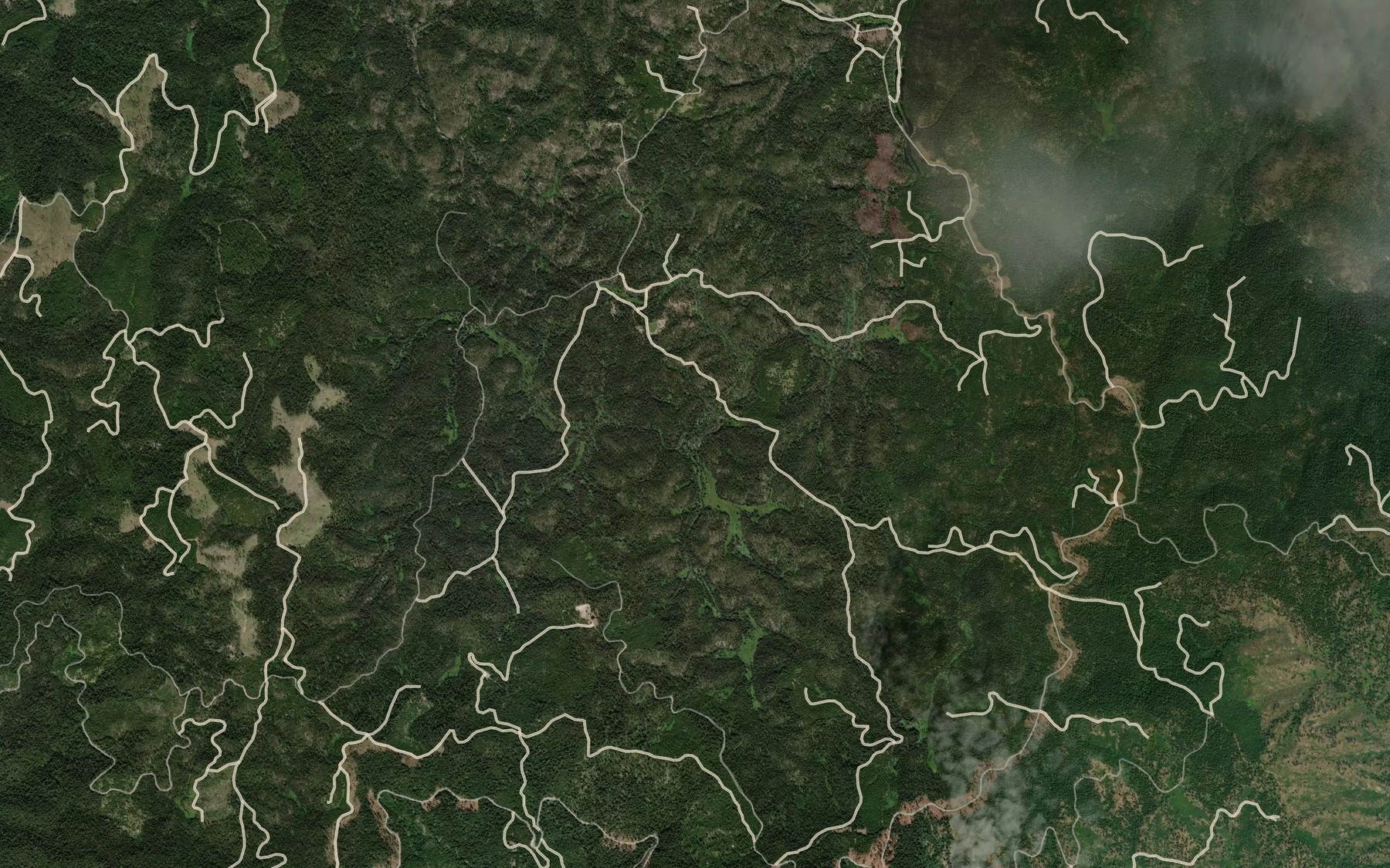 Satellite map of the White Sand Creek
